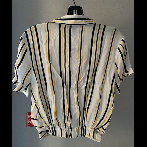 2/$20 Forever 21 Multicolor Striped Crop Top - Picture 2 of 3